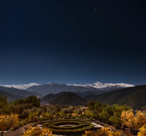 snowy mountain peaks and atlas mountains unique wedding venue in morocco kasbah bab ourika