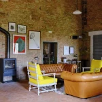 lounge area at wedding venue in tuscany villa lena
