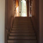 stairway at wedding venue in tuscany villa lena