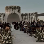 open air chapel wedding ceremony at baja luna in mexico