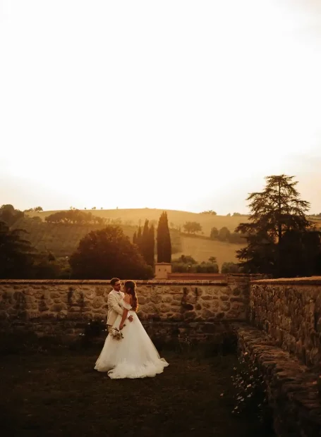 Image of couple at wedding venue Castello del Capitano delle Artiglierie