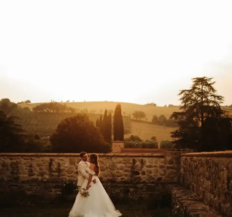 Image of couple at wedding venue Castello del Capitano delle Artiglierie