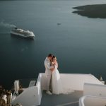 Married couple at wedding venue Cocoon Suites, Santorini