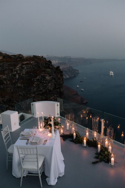 View at wedding venue Cocoon Suites, Santorini
