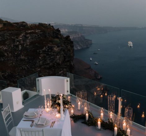 View at wedding venue Cocoon Suites, Santorini