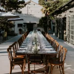 Table setting at wedding venue Relais Roncolo 1888