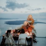 Married couple at wedding venue Cocoon Suites, Santorini