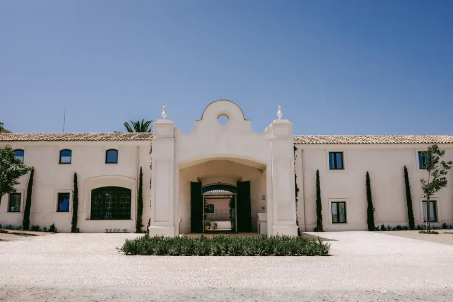 Traditional Andalusian farmhouse at La Dehesa de Don Pedro wedding venue in Spain