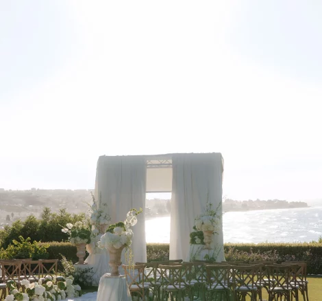 Image of wedding aisle at wedding venue Sea View by En Kipo, Greece