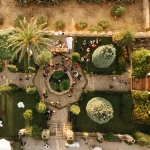 Drone shot of wedding venue Finca Son Collell