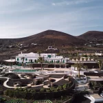 Drone shot of wedding venue César Lanzarote, Spain