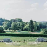 Image of gardens at wedding venue Chateau Bouffemont