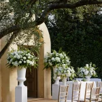 Image of chapel entrance at wedding venue Ktima Orizontes, Athens, Greece