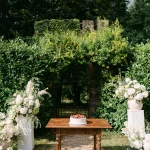 Wedding cake at wedding venue Villa Gallici Deciani, Italy