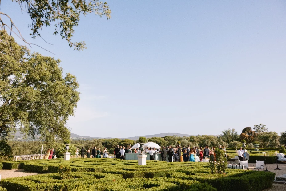 Image of reception at wedding venue Herdade do Perú, Portugal