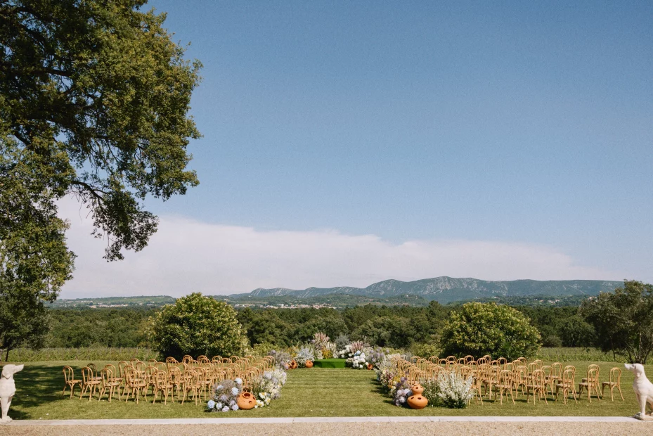 Image of aisle at wedding venue Herdade do Perú, Portugal