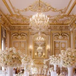 Image of wedding aisle at wedding venue shangri-la paris, France
