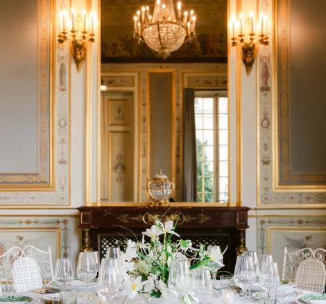Dining table at wedding venue shangri-la paris, France
