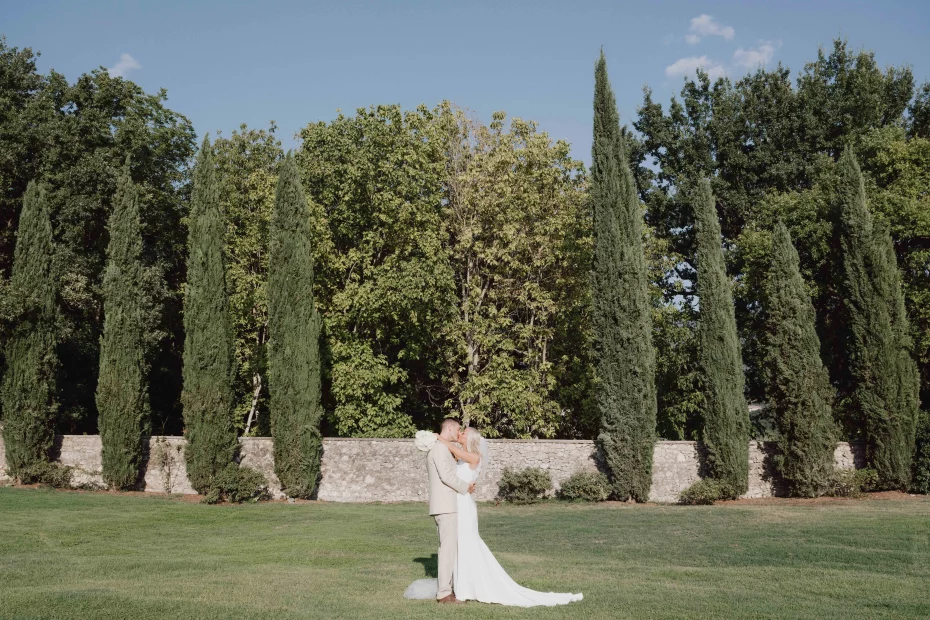 Image of married couple at wedding venue San Pietro sopra le Acque, Italy