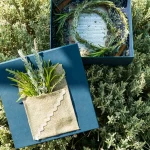 Image of flower crowns at wedding venue Villa Aphea, Greece