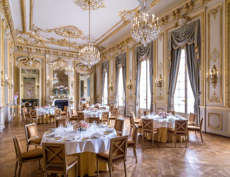 Image of Grand Salon dining room at wedding venue Shangri La Paris