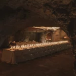 Image of wedding tables at wedding venue Masseria Alchimia