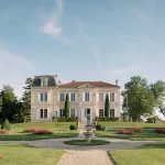 Front view of wedding venue Château de Garde, France