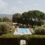 Image of pool at wedding venue -Castello di Montignano-