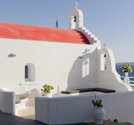 Image of chapel at wedding venue Saint John Hotel Villas and Spa, Greece