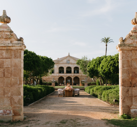 Image of wedding venue entrance, Vestige Son Vell, Menorca