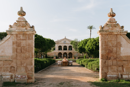 Image of wedding venue entrance, Vestige Son Vell, Menorca