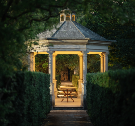 Image of music stand at wedding venue Villa Fegotto